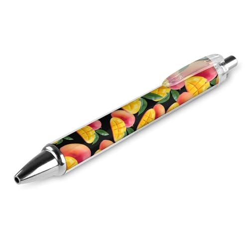 THisdownd Kugelschreiber mit Fruchtmuster, einziehbar, 0,5 mm, glattes Schreiben, schwarze Tinte, Kugelschreiber, Notizen, Zubehör für Büro, 1 Stück THisdownd Kugelschreiber mit Fruchtmuster, einziehbar, 0,5 mm, glattes Schreiben, schwarze Tinte, Kugelschreiber, Notizen, Zubehör für Büro, 1 Stück von THisdownd