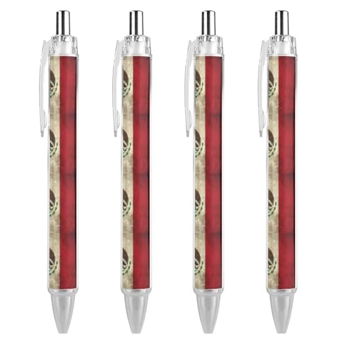 THisdownd Kugelschreiber mit Mexiko-Flagge, 0,5 mm, glattes Schreiben, schwarze Tinte, Schreibzubehör, für Büro, 4 Stück THisdownd Kugelschreiber mit Mexiko-Flagge, 0,5 mm, glattes Schreiben, schwarze Tinte, Schreibzubehör, für Büro, 4 Stück von THisdownd