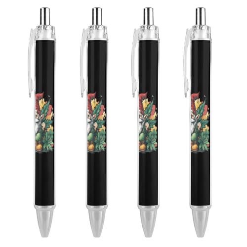 THisdownd Kugelschreiber mit Pfennigzeichen, 0,5 mm, glattes Schreiben, schwarze Tinte, für Notizen, Zubehör für Büro, 4 Stück THisdownd Kugelschreiber mit Pfennigzeichen, 0,5 mm, glattes Schreiben, schwarze Tinte, für Notizen, Zubehör für Büro, 4 Stück von THisdownd