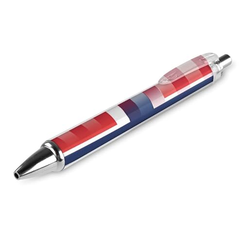 THisdownd Kugelschreiber mit US-Flagge und norwegischer Flagge, 0,5 mm, glattes Schreiben, schwarze Tinte, Kugelschreiber, Zubehör für Büro, 1 Stück THisdownd Kugelschreiber mit US-Flagge und norwegischer Flagge, 0,5 mm, glattes Schreiben, schwarze Tinte, Kugelschreiber, Zubehör für Büro, 1 Stück von THisdownd
