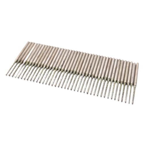 TIAJTHYD 20 stücke Extra Lange Diamant Bohrer 120# Emery Peeling Bit Kleine Bohren Bits Typ A Zahn Grat(1.0mm) von TIAJTHYD