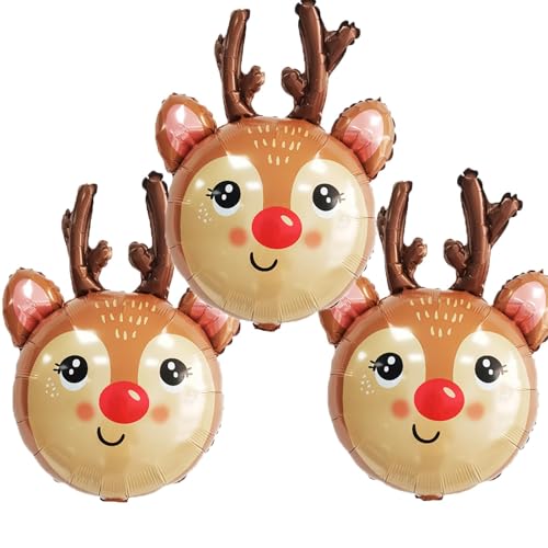 Folienballon Elch, 3pcs Luftballon Rentier, Elch Ballon, Ballon Rentier, Weihnachten Deko Ballon, Weihnachten Ballon, Weihnachts-Neujahrs-Party-Ballon-Dekoration Folienballon Elch, 3pcs Luftballon Rentier, Elch Ballon, Ballon Rentier, Weihnachten Deko Ballon, Weihnachten Ballon, Weihnachts-Neujahrs-Party-Ballon-Dekoration von TIANLUD