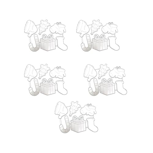 TIANQUXNGI 5 Stück Weihnachtsschablonen, Weihnachtsglocken, Metall-Stanzformen für Alben, Scrapbooking, Dekoration TIANQUXNGI 5 Stück Weihnachtsschablonen, Weihnachtsglocken, Metall-Stanzformen für Alben, Scrapbooking, Dekoration von TIANQUXNGI