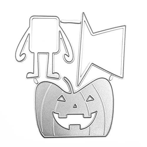 TIANQUXNGI Halloween "Intimidate Pumpkin for Head" Stanzformen aus Karbonstahl, für Scrapbooking, Fotoalbum, Prägepapier von TIANQUXNGI
