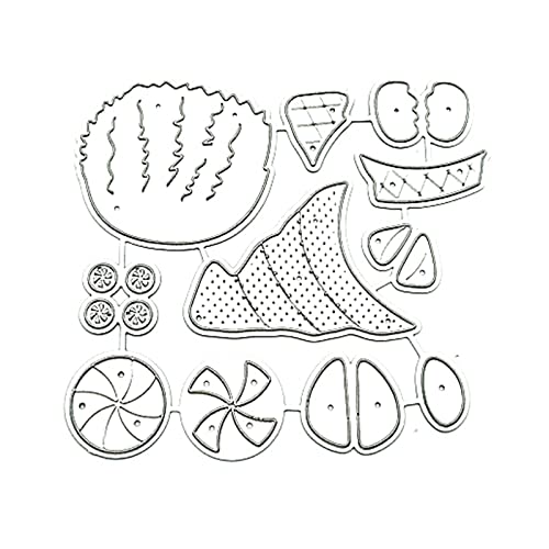 TIANQUXNGI Handgefertigte Metall-Stanzformen mit Weihnachtsmann, für Scrapbooking, Prägezubehör für Kinder, Mädchen, Jungen von TIANQUXNGI