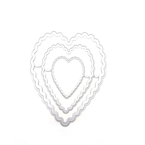 TIANQUXNGI Herz-Metall-Stanzform für Hochzeit, Prägepapier, Valentinstag, Scrapbooking, Dekorationen TIANQUXNGI Herz-Metall-Stanzform für Hochzeit, Prägepapier, Valentinstag, Scrapbooking, Dekorationen von TIANQUXNGI