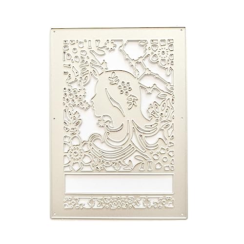 TIANQUXNGI Metall-Stanzformen für Mädchen, Karbonstahl, Prägeschablone, Scrapbooking, für Karten, Dekoration, Dekoration von TIANQUXNGI