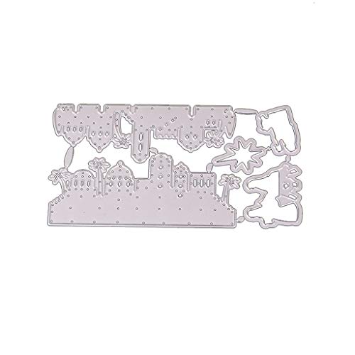 TIANQUXNGI Metall-Stanzformen in Stadtform, zum Prägen von Papier, Leder, Scrapbooking, Kartenherstellung von TIANQUXNGI