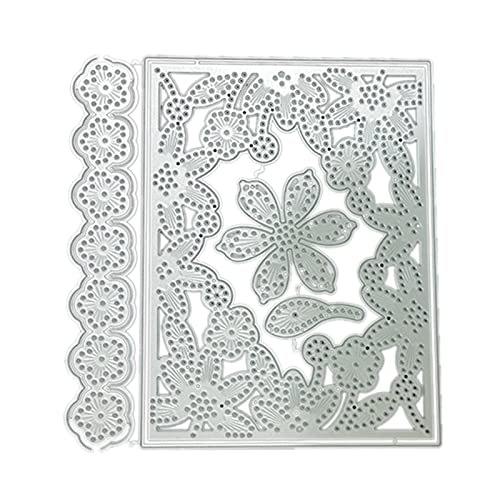 TIANQUXNGI Metall-Stanzformen mit Blumenrahmen, handgefertigt, Scrapbooking, Prägezubehör für Kinder, Mädchen, Jungen von TIANQUXNGI