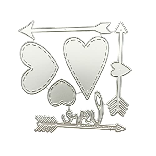 TIANQUXNGI Metall-Stanzformen zum Valentinstag, handgefertigt, Scrapbooking, Prägezubehör für Kinder, Mädchen von TIANQUXNGI