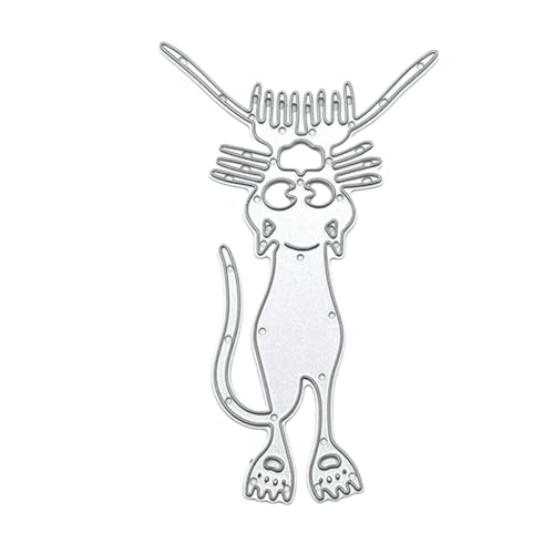 TIANQUXNGI Stanzformen mit Katzenmotiv, für Kartenherstellung, Scrapbooking, Dekorationen, Metall-Stanzformen von TIANQUXNGI