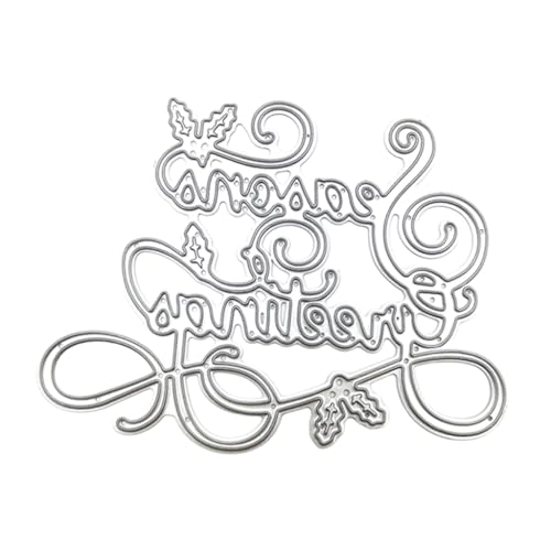 TIANQUXNGI Weihnachts-Serie, Stanzschablonen, Weihnachtsschlitten, Metall-Stanzformen für Alben, Scrapbooking, Dekorationen von TIANQUXNGI