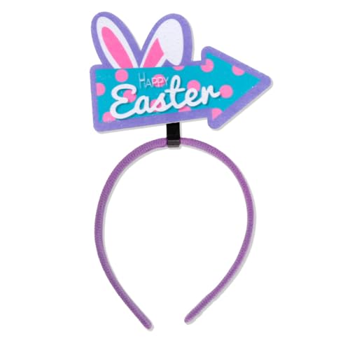 TIAOWU Schleife Huhn Stirnband Ostern Stirnband Hasen Ohren Haarbänder Ostern Tag Stirnband Haarschmuck Teil Dekorationen Hasen Ohren Stirnband von TIAOWU