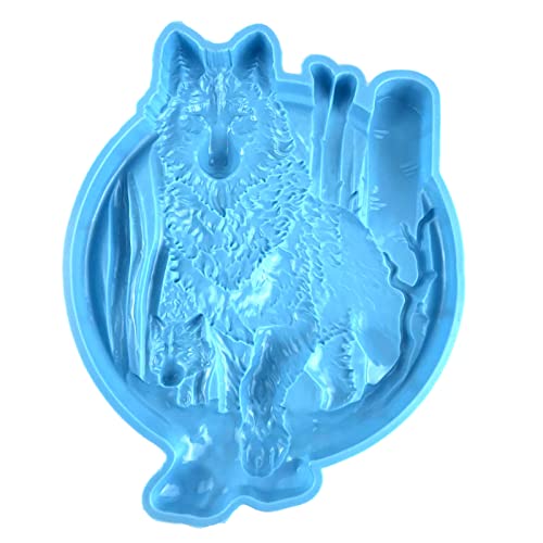 TIAOWU Silikonformen Gießformen, Wolf Relief Wanddekor Silikonform geeignet für Epoxidharz Diy Handwerk Rucksack Anhänger Ornamente Schmuckherstellung TIAOWU Silikonformen Gießformen, Wolf Relief Wanddekor Silikonform geeignet für Epoxidharz Diy Handwerk Rucksack Anhänger Ornamente Schmuckherstellung von TIAOWU