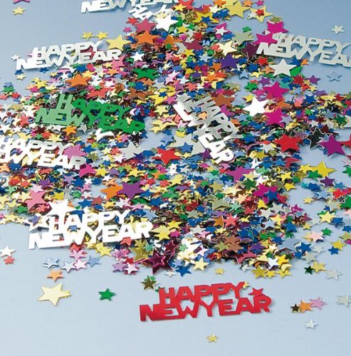 Deko-Konfetti Tisch Konfetti Happy New Year und dazu Sterne von TIB Heyne