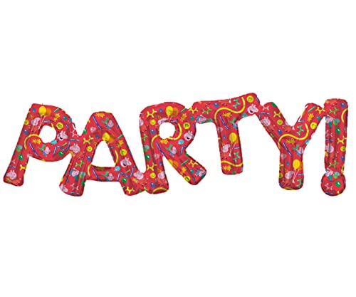 PEPPA PIG Folienballon * PARTY! * als Deko für Kindergeburtstag und Kinder Party | 25x77cm | für Luft und Helium | Wutz George Kinder Geburtstag Ballon Dekoration Folienballons PEPPA PIG Folienballon * PARTY! * als Deko für Kindergeburtstag und Kinder Party | 25x77cm | für Luft und Helium | Wutz George Kinder Geburtstag Ballon Dekoration Folienballons von TIB Heyne