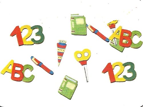 tib 15093 gemischte Designs Back to School Holzdeko Konfetti Set mit 12 Stück, Mehrfarbig, Einheitsgröße tib 15093 gemischte Designs Back to School Holzdeko Konfetti Set mit 12 Stück, Mehrfarbig, Einheitsgröße von tib