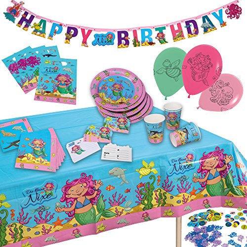 TIB Heyne 19750 - Partykoffer Die kleine Nixe, 60 Teile, Partygeschirr und Dekoration, Kindergeburtstag TIB Heyne 19750 - Partykoffer Die kleine Nixe, 60 Teile, Partygeschirr und Dekoration, Kindergeburtstag von TIB Heyne