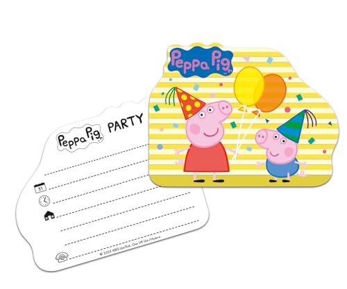 TIB Heyne 6-tlg. Einladungskarten-Set * PEPPA PIG * zum Kindergeburtstag und Party | 6 Einladungen | Invites Kinder Geburtstag Wutz TIB Heyne 6-tlg. Einladungskarten-Set * PEPPA PIG * zum Kindergeburtstag und Party | 6 Einladungen | Invites Kinder Geburtstag Wutz von TIB Heyne