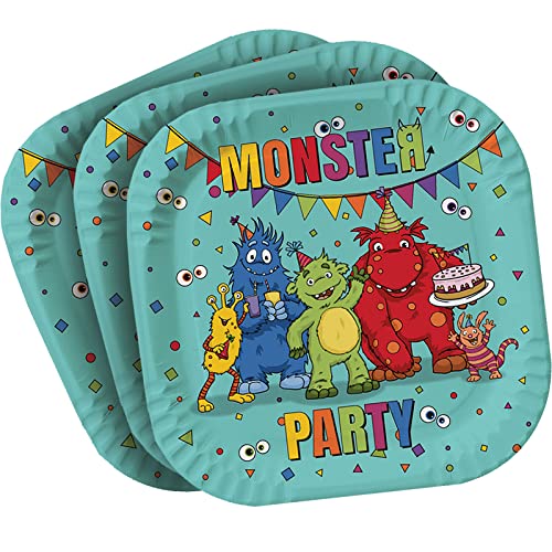 TIB Heyne 8 Teller * LUSTIGE MONSTER * für Kindergeburtstag und Mottoparty | Kinder Geburtstag Party Partyteller Pappteller TIB Heyne 8 Teller * LUSTIGE MONSTER * für Kindergeburtstag und Mottoparty | Kinder Geburtstag Party Partyteller Pappteller von TIB Heyne