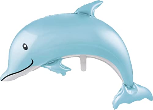 TIB Heyne XL Folienballon * DELFIN * als Deko für Kindergeburtstag und Meerestiere-Party | 115cm | für Luft und Helium | Dephine Kinder Geburtstag Ballon Dekoration Folienballons TIB Heyne XL Folienballon * DELFIN * als Deko für Kindergeburtstag und Meerestiere-Party | 115cm | für Luft und Helium | Dephine Kinder Geburtstag Ballon Dekoration Folienballons von TIB Heyne