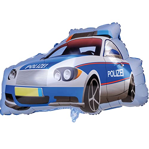 TIB Heyne XL Folienballon * POLIZEIAUTO als Deko für Kindergeburtstag und Polizei-Party | 72x43cm Luft Helium Polizeiwagen Police Kinder Geburtstag Ballon Dekoration Folienballons, 17594 TIB Heyne XL Folienballon * POLIZEIAUTO als Deko für Kindergeburtstag und Polizei-Party | 72x43cm Luft Helium Polizeiwagen Police Kinder Geburtstag Ballon Dekoration Folienballons, 17594 von TIB Heyne