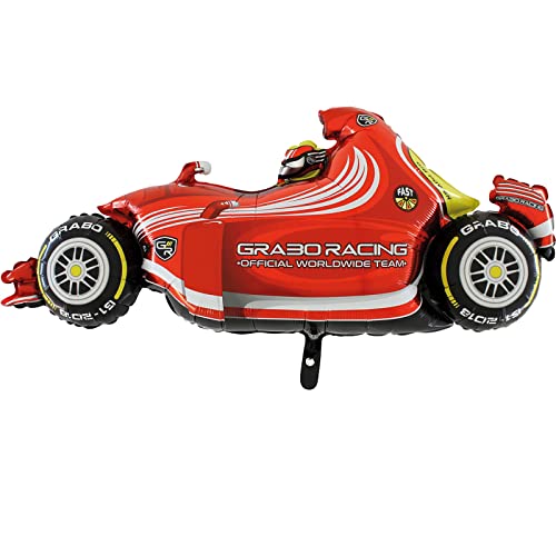 TIB Heyne XL Folienballon * RENNAUTO als Deko für Kindergeburtstag und Race-Party | 124cm Luft Helium Racing Rennwagen Formel Kinder Geburtstag Ballon Dekoration Folienballons, 17592 TIB Heyne XL Folienballon * RENNAUTO als Deko für Kindergeburtstag und Race-Party | 124cm Luft Helium Racing Rennwagen Formel Kinder Geburtstag Ballon Dekoration Folienballons, 17592 von TIB Heyne