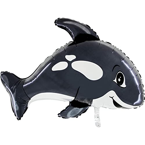 XL Folienballon * SÜSSER ORCA * als Deko für Kindergeburtstag und Meerestiere-Party | 78cm | für Luft und Helium | Killerwal Wal Walfisch Kinder Geburtstag Ballon Dekoration Folienballons XL Folienballon * SÜSSER ORCA * als Deko für Kindergeburtstag und Meerestiere-Party | 78cm | für Luft und Helium | Killerwal Wal Walfisch Kinder Geburtstag Ballon Dekoration Folienballons von TIB Heyne