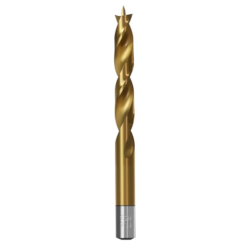 Brad Point Holzbohrer für Holzbearbeitung, 11,5 mm Durchmesser, Schnellarbeitsstahl, metrische Brad Point-Bohrer mit Doppelrillen-Design für weiche und harte Hölzer, MDF, Acryl Brad Point Holzbohrer für Holzbearbeitung, 11,5 mm Durchmesser, Schnellarbeitsstahl, metrische Brad Point-Bohrer mit Doppelrillen-Design für weiche und harte Hölzer, MDF, Acryl von TIBOO DAY
