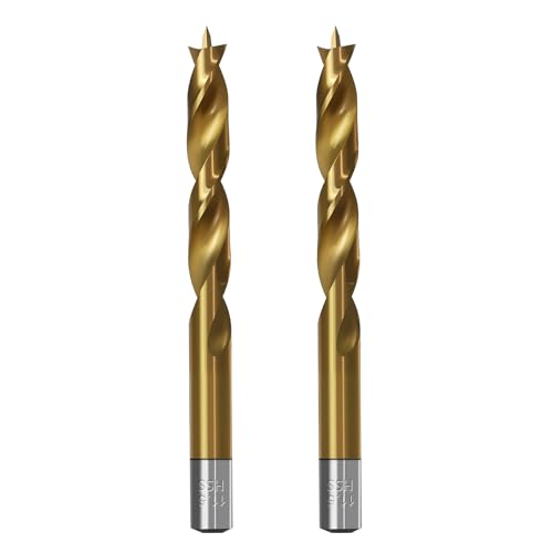Brad Point Holzbohrer für Holzbearbeitung, 11,5 mm Durchmesser, Schnellarbeitsstahl, metrische Brad Point-Bohrer mit Doppelrillen-Design für weiche und harte Hölzer, MDF-Acryl, 2 Stück Brad Point Holzbohrer für Holzbearbeitung, 11,5 mm Durchmesser, Schnellarbeitsstahl, metrische Brad Point-Bohrer mit Doppelrillen-Design für weiche und harte Hölzer, MDF-Acryl, 2 Stück von TIBOO DAY