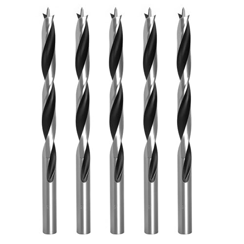 Brad Point Holzbohrer für Holzbearbeitung, 3,5 mm Durchmesser, Brad Point Bohrer, Kohlenstoffstahl, metrische Brad Point-Bohrer mit Doppelrillen-Design für weiche und harte Hölzer, MDF-Acryl, 5 Stück Brad Point Holzbohrer für Holzbearbeitung, 3,5 mm Durchmesser, Brad Point Bohrer, Kohlenstoffstahl, metrische Brad Point-Bohrer mit Doppelrillen-Design für weiche und harte Hölzer, MDF-Acryl, 5 Stück von TIBOO DAY
