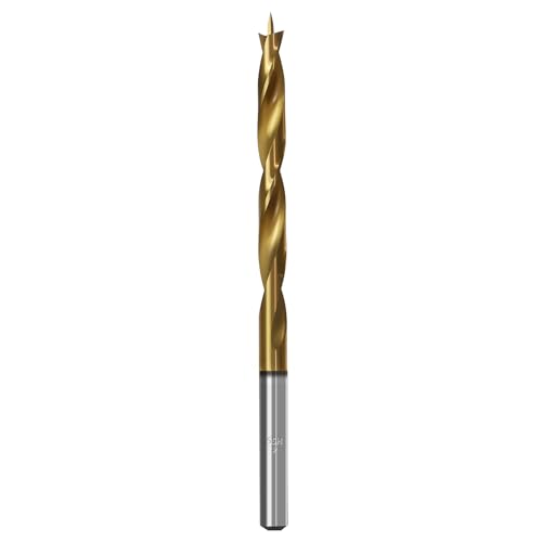 Brad Point Holzbohrer für Holzbearbeitung, 3,5 mm Durchmesser, Schnellarbeitsstahl, metrische Brad Point-Bohrer mit Doppelrillen-Design für weiche und harte Hölzer, MDF, Acryl Brad Point Holzbohrer für Holzbearbeitung, 3,5 mm Durchmesser, Schnellarbeitsstahl, metrische Brad Point-Bohrer mit Doppelrillen-Design für weiche und harte Hölzer, MDF, Acryl von TIBOO DAY