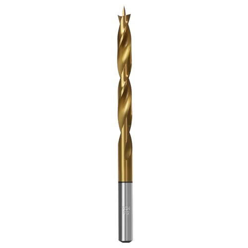 Brad Point Holzbohrer für Holzbearbeitung, 5,5 mm Durchmesser, Schnellarbeitsstahl, metrische Brad Point-Bohrer mit Doppelrillen-Design für weiche und harte Hölzer, MDF, Acryl Brad Point Holzbohrer für Holzbearbeitung, 5,5 mm Durchmesser, Schnellarbeitsstahl, metrische Brad Point-Bohrer mit Doppelrillen-Design für weiche und harte Hölzer, MDF, Acryl von TIBOO DAY
