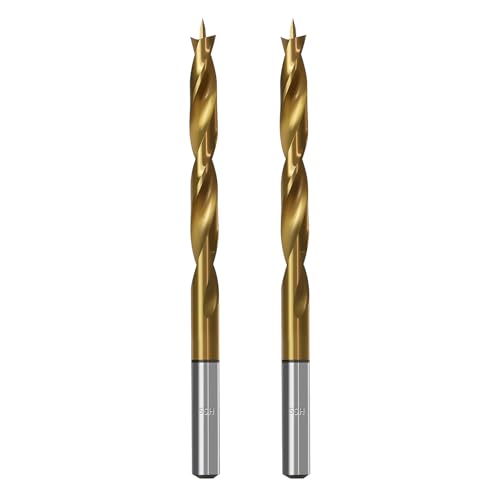 Brad Point Holzbohrer für Holzbearbeitung, 6 mm Durchmesser, Schnellarbeitsstahl, metrische Brad Point-Bohrer mit Doppelrillen-Design für weiche und harte Hölzer, MDF-Acryl, 2 Stück Brad Point Holzbohrer für Holzbearbeitung, 6 mm Durchmesser, Schnellarbeitsstahl, metrische Brad Point-Bohrer mit Doppelrillen-Design für weiche und harte Hölzer, MDF-Acryl, 2 Stück von TIBOO DAY