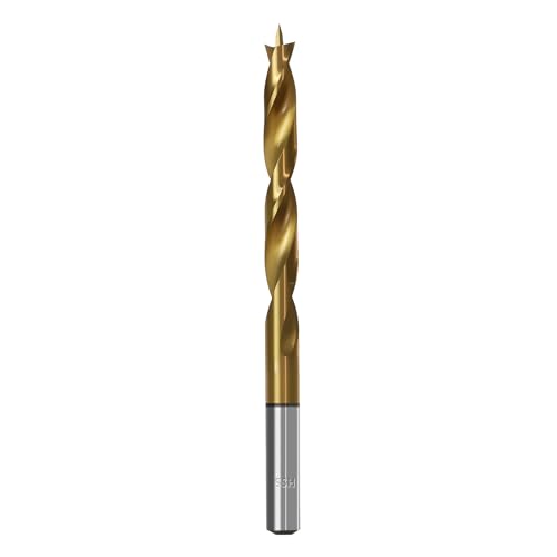 Brad Point Holzbohrer für Holzbearbeitung, 7,5 mm Durchmesser, Schnellarbeitsstahl, metrische Brad Point-Bohrer mit Doppelrillen-Design für weiche und harte Hölzer, MDF, Acryl Brad Point Holzbohrer für Holzbearbeitung, 7,5 mm Durchmesser, Schnellarbeitsstahl, metrische Brad Point-Bohrer mit Doppelrillen-Design für weiche und harte Hölzer, MDF, Acryl von TIBOO DAY