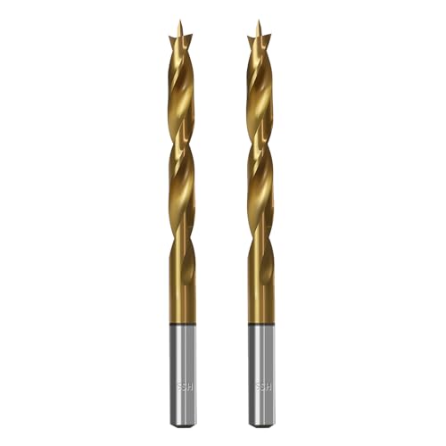 Brad Point Holzbohrer für Holzbearbeitung, 7,5 mm Durchmesser, Schnellarbeitsstahl, metrische Brad Point-Bohrer mit Doppelrillen-Design für weiche und harte Hölzer, MDF-Acryl, 2 Stück Brad Point Holzbohrer für Holzbearbeitung, 7,5 mm Durchmesser, Schnellarbeitsstahl, metrische Brad Point-Bohrer mit Doppelrillen-Design für weiche und harte Hölzer, MDF-Acryl, 2 Stück von TIBOO DAY