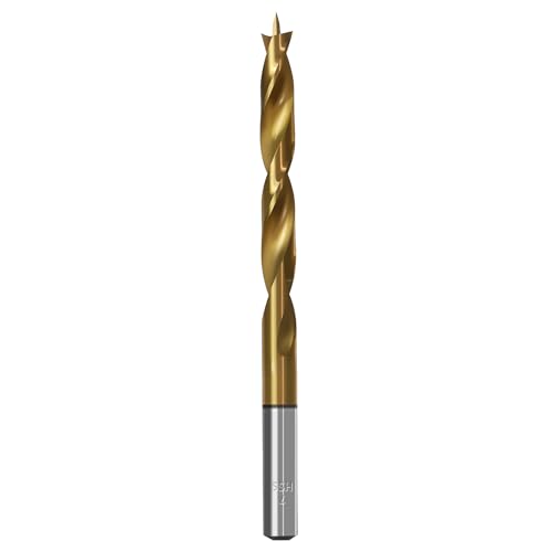 Brad Point Holzbohrer für Holzbearbeitung, 7 mm Durchmesser, Schnellarbeitsstahl, metrische Brad Point-Bohrer mit Doppelrillen-Design für weiche und harte Hölzer, MDF, Acryl Brad Point Holzbohrer für Holzbearbeitung, 7 mm Durchmesser, Schnellarbeitsstahl, metrische Brad Point-Bohrer mit Doppelrillen-Design für weiche und harte Hölzer, MDF, Acryl von TIBOO DAY