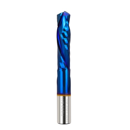 Compression Cut Spiral Router Bits 1/2 Shank Router CNC Router Bits 5.1 cm Cutting Length with Nano Blue Coating Solid Carbide Tungsten Steel CNC End Mill 10.2 cm OVL for Wood Craving Cut Compression Cut Spiral Router Bits 1/2 Shank Router CNC Router Bits 5.1 cm Cutting Length with Nano Blue Coating Solid Carbide Tungsten Steel CNC End Mill 10.2 cm OVL for Wood Craving Cut von TIBOO DAY
