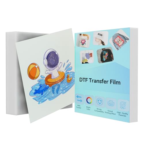 DTF Glitter Transferfolie, Kaltabziehfolie, 8,3 x 11,7 Zoll 20 Blatt glänzendes transparentes PET Papier kalt abziehbar Direkt auf Folie Transferfolie für T-Shirts DTF Glitter Transferfolie, Kaltabziehfolie, 8,3 x 11,7 Zoll 20 Blatt glänzendes transparentes PET Papier kalt abziehbar Direkt auf Folie Transferfolie für T-Shirts von TICFOX