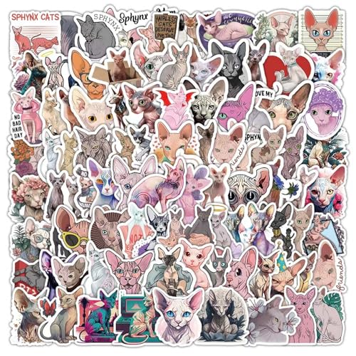 TICKLELY 100 Stück Lustiges Katzen Aufkleber Set, Wasserfeste Katzen Meme Sticker, Katzen Aufkleber, Kreatives DIY für Laptop Mobiltelefone Skateboard Gepäck etc TICKLELY 100 Stück Lustiges Katzen Aufkleber Set, Wasserfeste Katzen Meme Sticker, Katzen Aufkleber, Kreatives DIY für Laptop Mobiltelefone Skateboard Gepäck etc von TICKLELY
