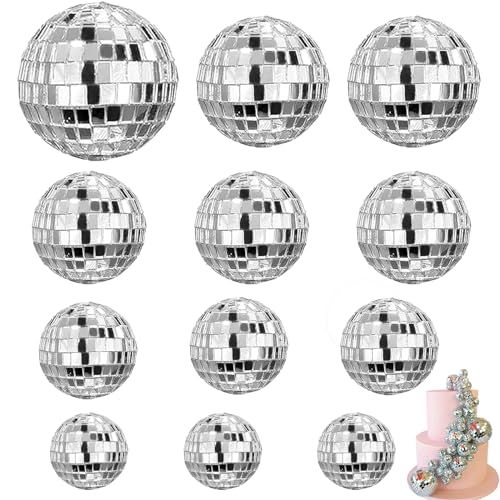 TICKLELY 12er-Pack Discokugel Deko – Mini Discokugel Set, Ideal für Party Deko, Disco Kugel, Blumentopf Dekoration, Cupcake Deko, Spiegelkugel, Dancing Queen, Disco Pilz, Torten Deko TICKLELY 12er-Pack Discokugel Deko – Mini Discokugel Set, Ideal für Party Deko, Disco Kugel, Blumentopf Dekoration, Cupcake Deko, Spiegelkugel, Dancing Queen, Disco Pilz, Torten Deko von TICKLELY