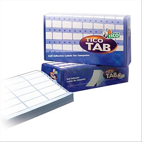 TICO 947935 Beständiliche Klebeetikette, 500 Blatt, opak weiß von TICO