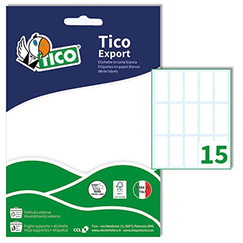 TICO e-4820 a – Etiketten in über, 48 x 20 mm, weiß von TICO