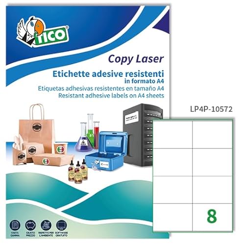 TICO lp4p-10572 Etikett aus Polyester, 105 x 72, weiß TICO lp4p-10572 Etikett aus Polyester, 105 x 72, weiß von TICO