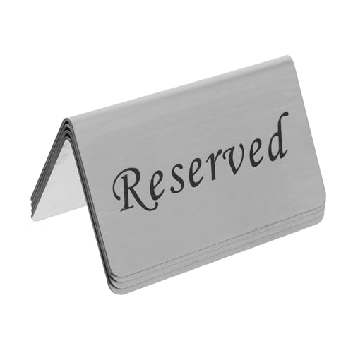 4 Stück Teiliges Reserved Signs für Hochzeiten Partys und Restaurants Praktische Tischreservierungsschilder für Anlässe Silberfarben Form 4 Stück Teiliges Reserved Signs für Hochzeiten Partys und Restaurants Praktische Tischreservierungsschilder für Anlässe Silberfarben Form von TIDTALEO