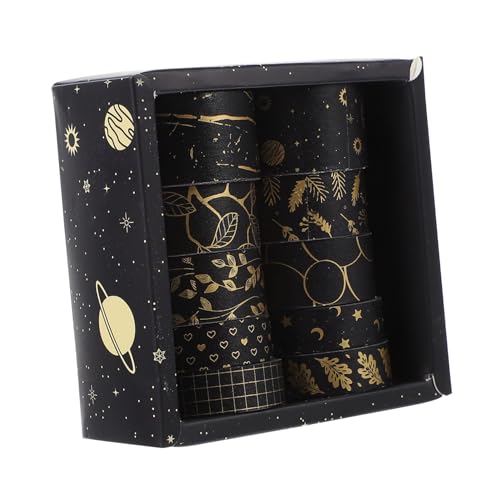 TIDTALEO 10 Rollen DIY Papier Klebeband mit Goldfolie pro Dekoratives Bastelband für Scrapbook Journal und Geschenkanbringung Handreißbar Vielseitig für Kreative Handwerksprojekte TIDTALEO 10 Rollen DIY Papier Klebeband mit Goldfolie pro Dekoratives Bastelband für Scrapbook Journal und Geschenkanbringung Handreißbar Vielseitig für Kreative Handwerksprojekte von TIDTALEO