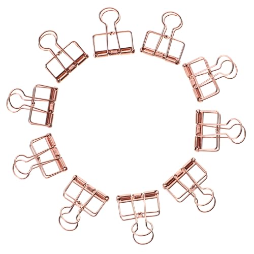 TIDTALEO 10 Stück Metall Binder Clips und Praktische Büroklammern für Dokumente für Zuhause und Büro Roségold für Lehrer und Büroangestellte TIDTALEO 10 Stück Metall Binder Clips und Praktische Büroklammern für Dokumente für Zuhause und Büro Roségold für Lehrer und Büroangestellte von TIDTALEO