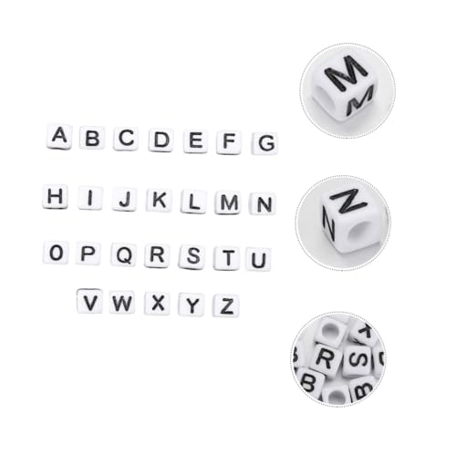 TIDTALEO 100 Stück Acryl Buchstabenperlen Quadratisch DIY Schmuckperlen für Sichere Bastelperlen Alphabetische Platte Perlen für Armbänder und Ketten TIDTALEO 100 Stück Acryl Buchstabenperlen Quadratisch DIY Schmuckperlen für Sichere Bastelperlen Alphabetische Platte Perlen für Armbänder und Ketten von TIDTALEO