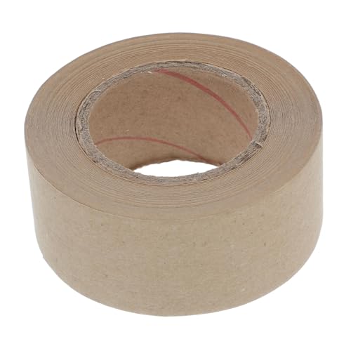 TIDTALEO 1Rolle Wasseraktiviertes Klebeband Braunes Steppband für Nähen Hochleistungs Packband aus Wasserlöslichem Papier Sicherer Halt Manipulationssicher für Zuverlässigen TIDTALEO 1Rolle Wasseraktiviertes Klebeband Braunes Steppband für Nähen Hochleistungs Packband aus Wasserlöslichem Papier Sicherer Halt Manipulationssicher für Zuverlässigen von TIDTALEO
