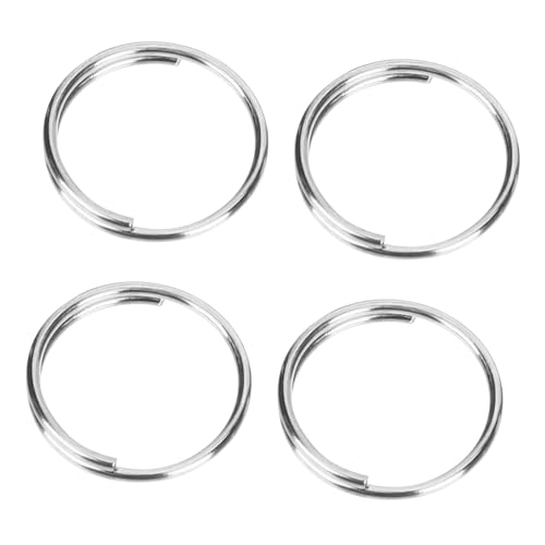 TIDTALEO 200 Stück Schlüsselringe aus Rund Split Ringe für Schlüsselanhänger und Bastelprojekte Robuste Schlüsselring Ringe für DIY Schmuck und Zubehör von TIDTALEO
